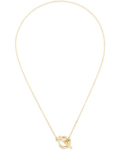 Soko 24k -plated Twist Lariat Necklace - White