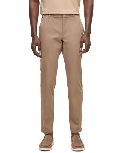 BOSS Boss By Slim-fit Pants - Natural