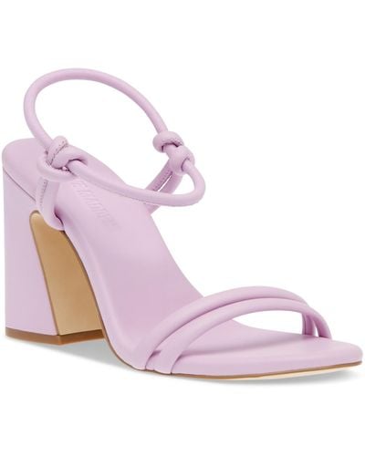 Steve Madden Harrlow Block-heel Knotted Dress Sandals - Pink