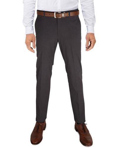 Tommy Hilfiger Modern-fit Th Flex Stretch Solid Performance Pants - Gray