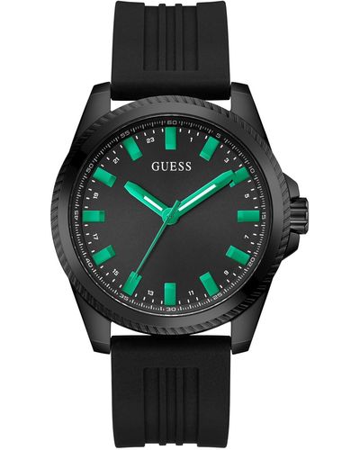 Guess Analog Silicone Watch 44mm - Gray