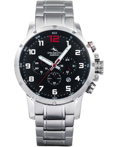 Strumento Marino Summertime Stainless Steel Performance Timepiece Watch 46mm - Gray