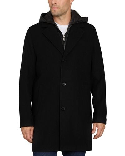 Sam Edelman Single Breasted Coat - Black