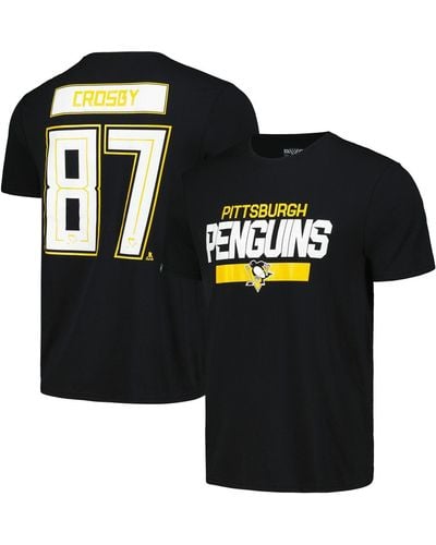 Levelwear Sidney Crosby Pittsburgh Penguins Richmond Player Name And Number T-shirt - Black