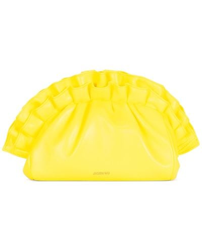 Jason Wu Mmi Pleated Frill Crossbody Bag - Yellow