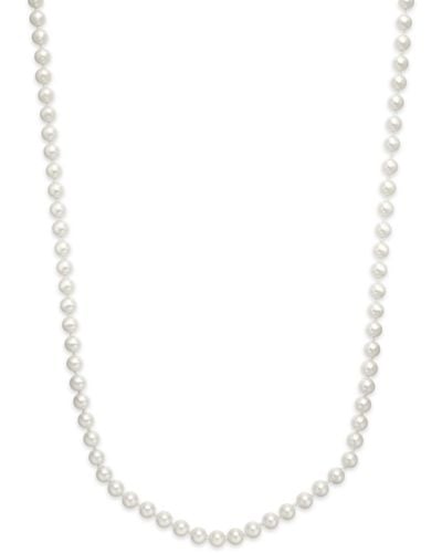 Charter Club Imitation Pearl 72" Long Strand Necklace - White
