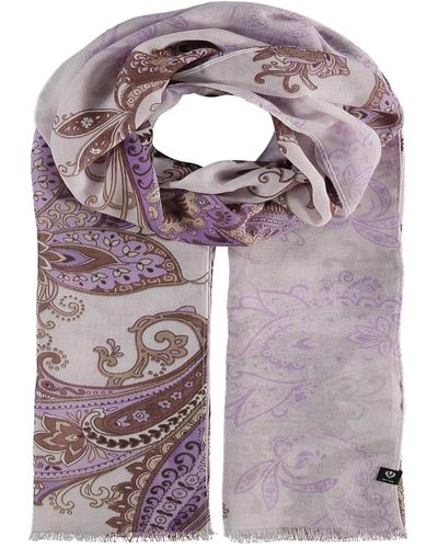 Fraas Paisley Oblong Scarf - Purple