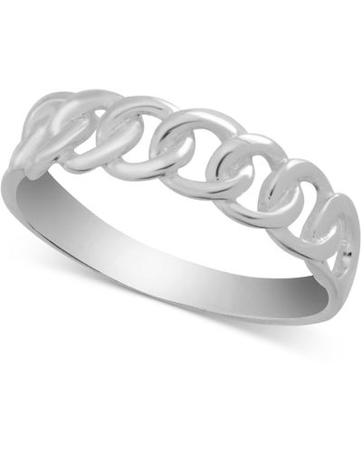 Essentials Linked Ring - White