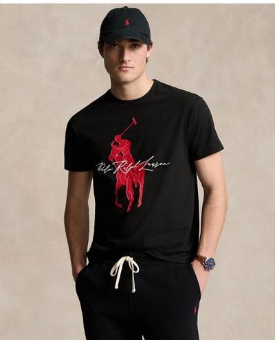 Polo Ralph Lauren Classic Fit Jersey Graphic T-shirt - Black