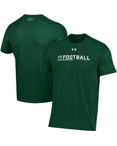 Under Armour Colorado State Rams 2022 Sideline Football Performance Cotton T-shirt - Green
