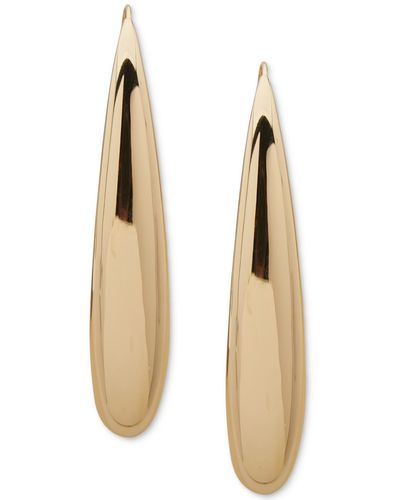 DKNY Tone Puffy Sculptural Threader Earrings - Natural
