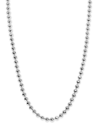 Alex Woo Beaded 18" Mini Chain Necklace - Metallic