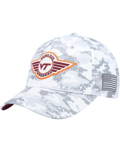 Colosseum Athletics Virginia Tech Hokies Oht Military-inspired Appreciation Snapback Hat - White