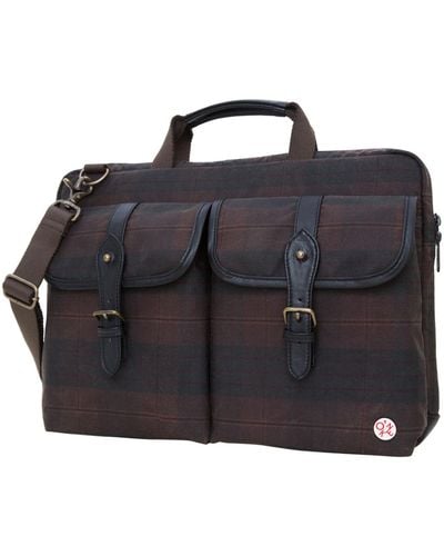 Token Waxed Knickerbocker 15" Laptop Bag - Black