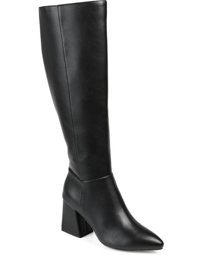 Journee Collection Landree Extra Wide Calf Tall Boots - Black