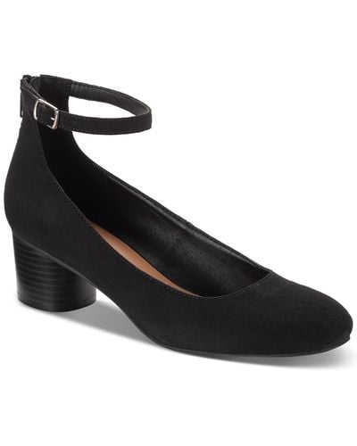 Style & Co. Akiraa Ankle-strap Dress Pumps - Black