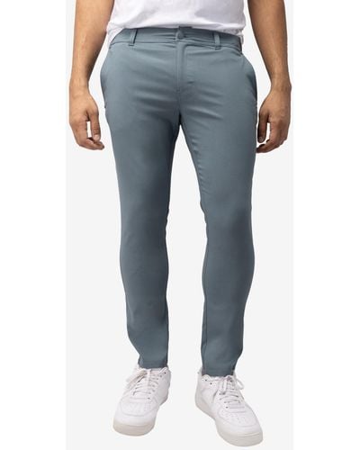 Xray Jeans X-ray Trouser Slit Patch Pocket Nylon Pants - Blue