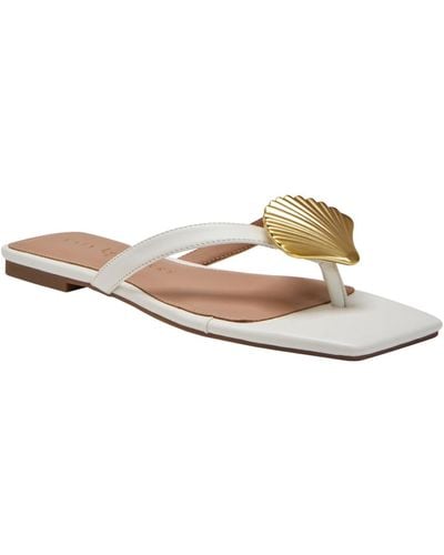 Katy Perry Camie Shell Slip-on Sandals - White