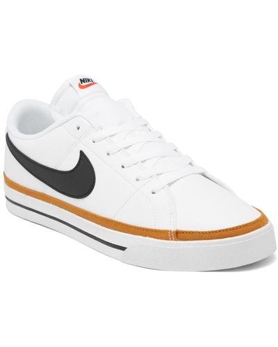 Nike Court Legacy Casual Sneakers From Finish Line - White