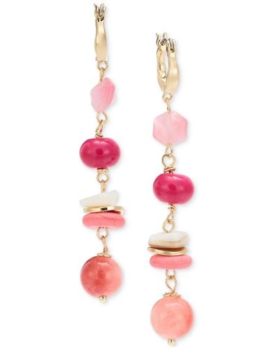 Style & Co. Beaded Linear Earrings - Pink