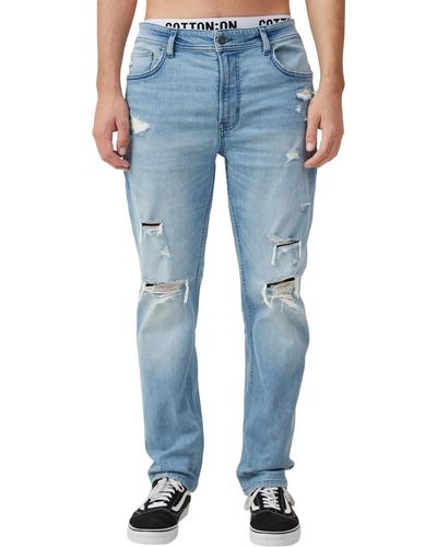 Cotton On Slim Straight Jeans - Blue