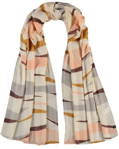 Fraas Graphic Stripes Scarf - Natural