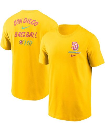Nike San Diego Padres City Connect 2-hit T-shirt - Yellow