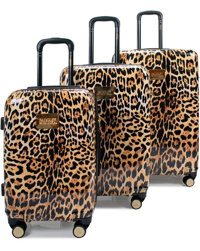 Badgley Mischka Expandable luggage Set - Metallic
