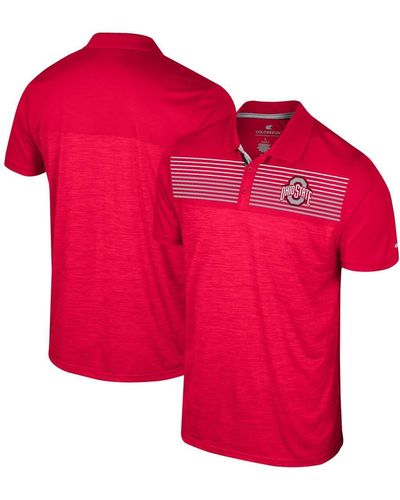 Colosseum Athletics Ohio State Buckeyes Langmore Polo Shirt - Red