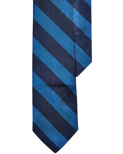 Polo Ralph Lauren Striped Silk Tie - Blue