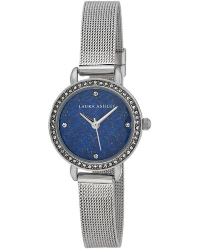 Laura Ashley Gemstone Alloy Bracelet Watch 26mm - Blue