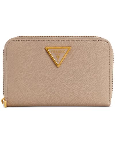 Guess Cosette Small Zip Around Wallet - Natural