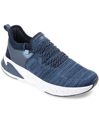 Vance Co. Gibbs Knit Athleisure Sneakers - Blue