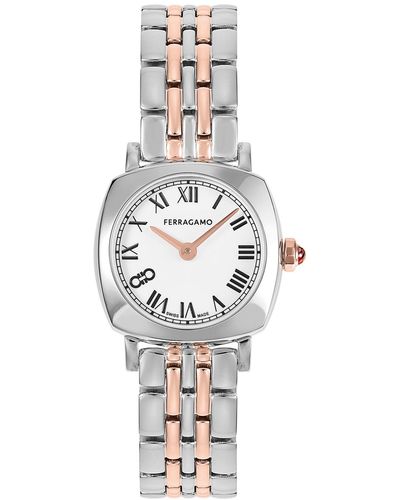 Ferragamo Salvatore Swiss Two-tone Stainless Steel Bracelet Watch 23mm - Metallic