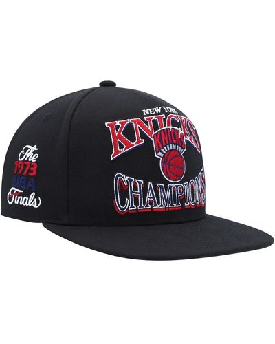 Mitchell & Ness New York Knicks Hardwood Classics Soul Champions Era Diamond Snapback Hat - Blue