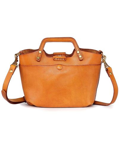 Old Trend Genuine Leather Sprout Land Mini Tote Bag - Orange