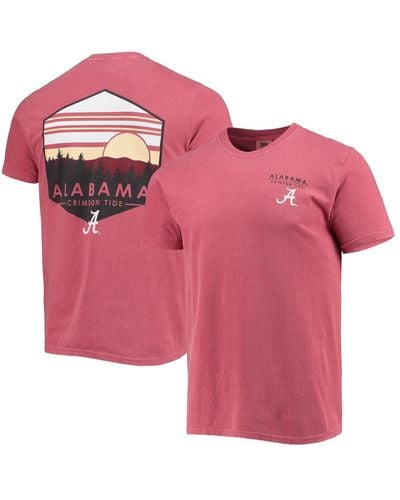 Image One Alabama Tide Landscape Shield Comfort Colors T-shirt - Pink