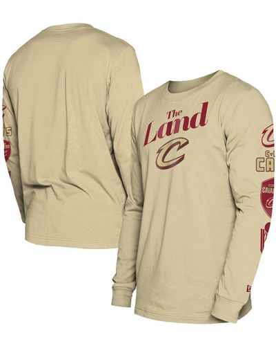 KTZ Cleveland Cavaliers 2023/24 City Edition Long Sleeve T-shirt - Natural
