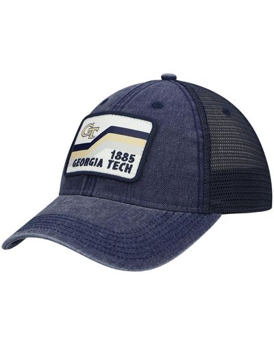 Legacy Athletic Georgia Tech Yellow Jackets Sun & Bars Dashboard Trucker Snapback Hat - Blue