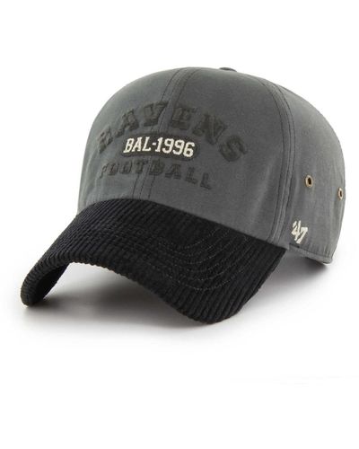 '47 Baltimore Ravens Ridgeway Clean Up Adjustable Hat - Gray
