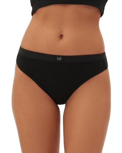 Gap Body Logo Comfort Thong Underwear Gpw01083 - Black