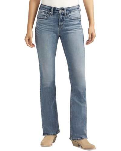 Silver Jeans Co. Suki Faded Bootcut Jeans - Blue