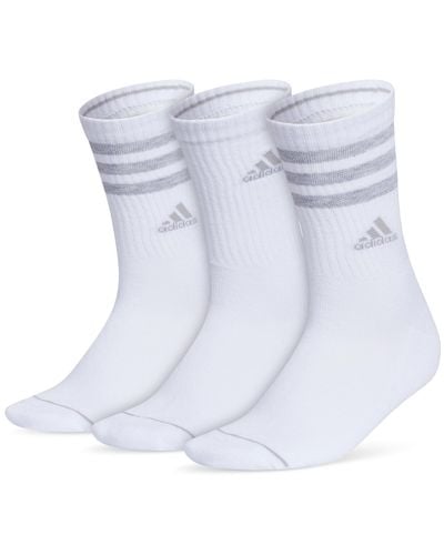 adidas 3-pk. Cushioned 3-stripe 3.0 Crew Socks - Blue