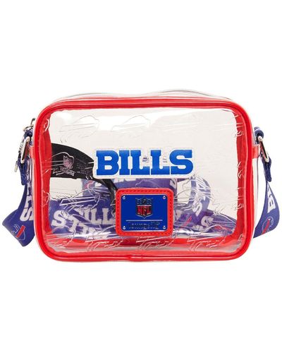 Loungefly Buffalo Bills Clear Crossbody Bag - Red