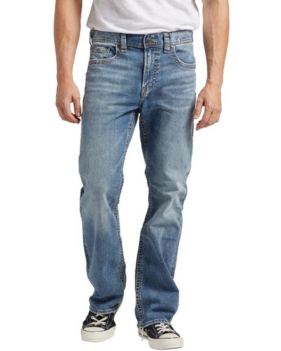 Silver Jeans Co. Craig Classic Fit Bootcut Stretch Jeans - Blue