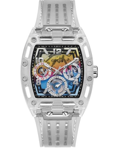 Guess Silicone Multi-function Watch 44mm - Gray