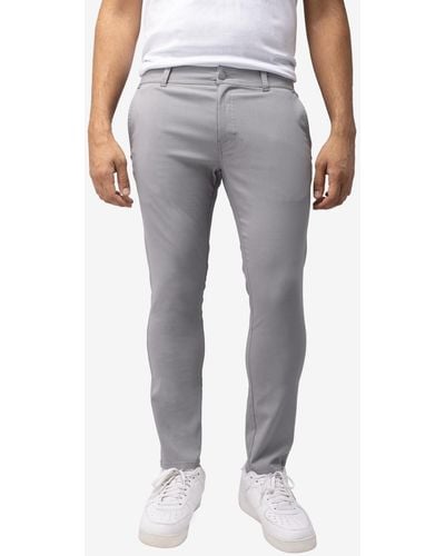 Xray Jeans X-ray Trouser Slit Patch Pocket Nylon Pants - Gray