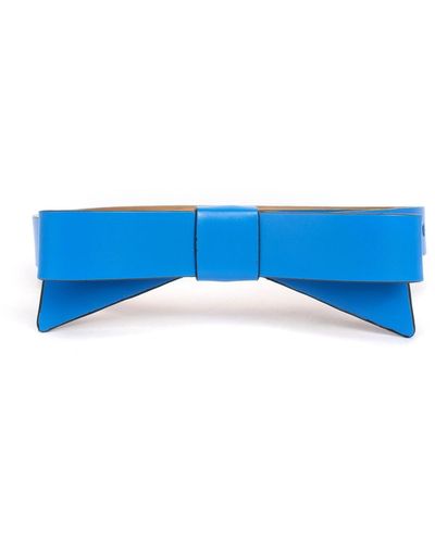 Kate Spade Leather Bow Belt - Blue
