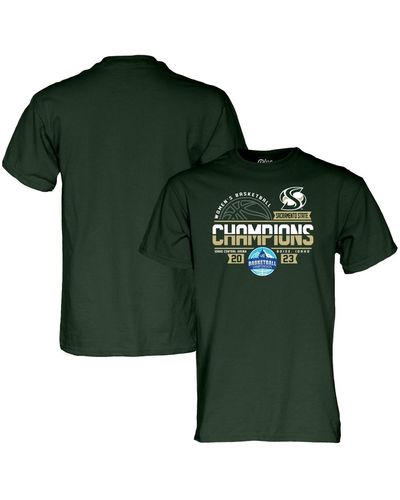 Blue 84 Sacramento State Hornets 2023 Big Sky Basketball Conference Tournament Champions T-shirt - Green
