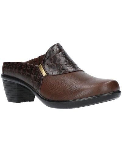 Easy Street Cynthia Comfort Mules - Brown